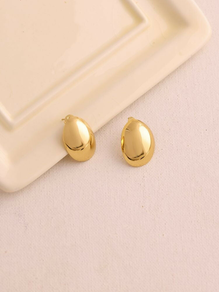 Golden Drop Earrings - Ruby Raang | Grab2Buy