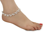 AanyaCentric Gold-Polished Mangalsutra Pendant Earring Set & Silver Plated Anklet | Grab2Buy