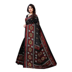 Vamika Printed Jute Silk Black Saree (Namita Black) | Grab2Buy