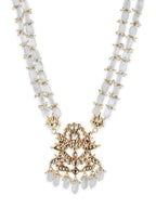 Gold-Toned White Brass Gold-Polished Necklace - Ruby Raang | Grab2Buy