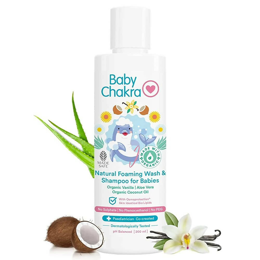 BabyChakra Natural Foaming Wash & Shampoo For Babies | Grab2Buy