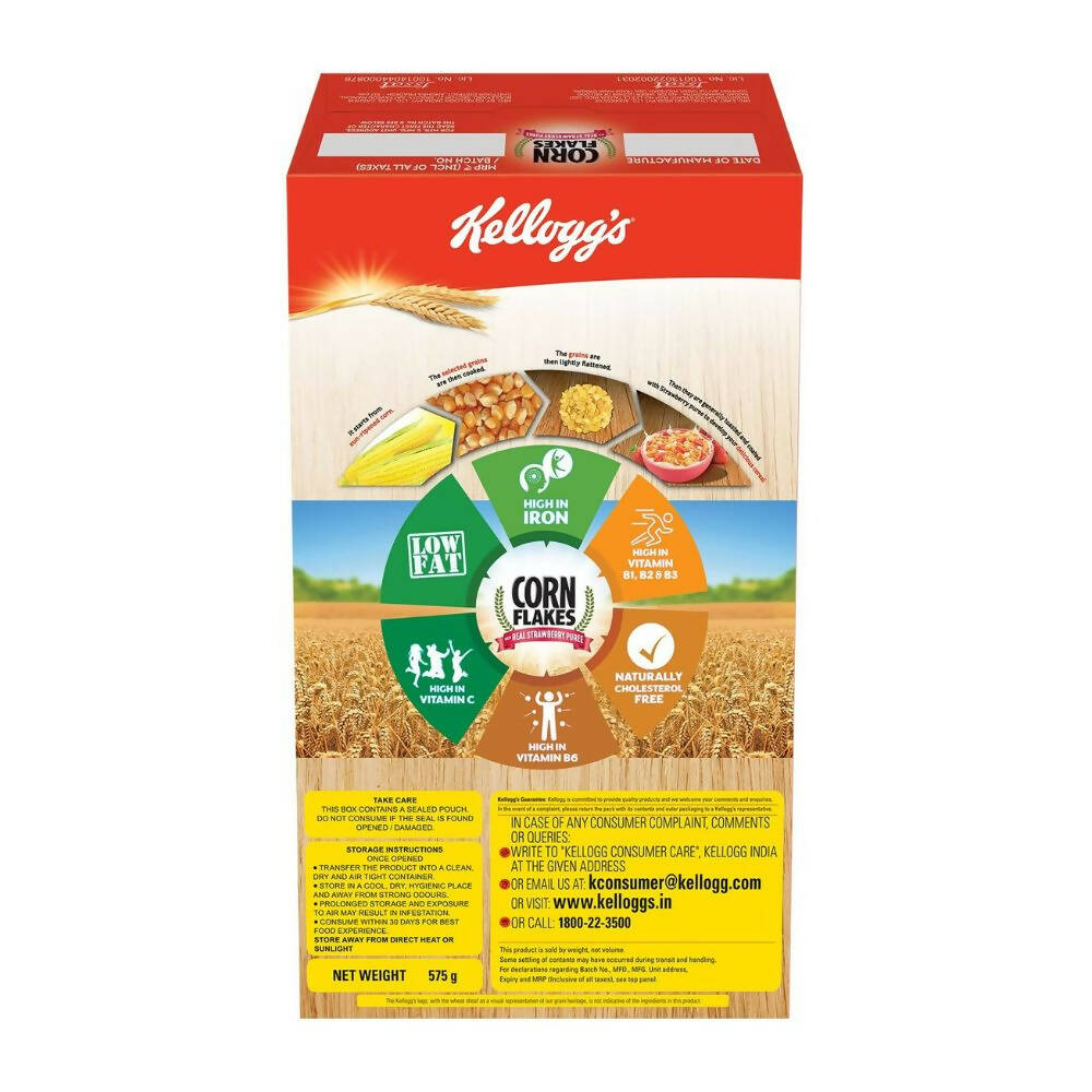 Kellogg's Corn Flakes With Real Strawberry Puree | Grab2Buy