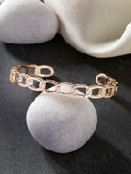 NVR Men's Set of 2 Rhodium-Plated Metal Cuff Bracelet