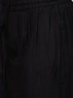 Yufta Women Black Solid Kurta with Palazzo & Dupatta | Grab2Buy