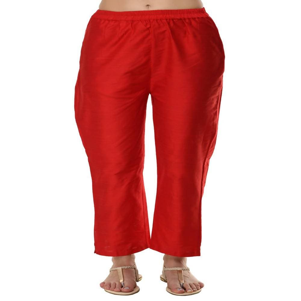 Lagi Women's Red Poly silk Straight Embroidred Kurta Pant (RO115B) | Grab2Buy
