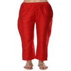 Lagi Women's Red Poly silk Straight Embroidred Kurta Pant (RO115B) | Grab2Buy