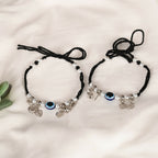 NVR Women Set of 2 Evil Eye Adjustable Anklet | Grab2Buy
