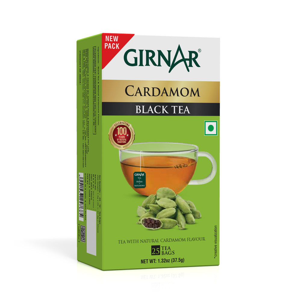 Girnar Black Tea Bags - Elaichi | Grab2Buy