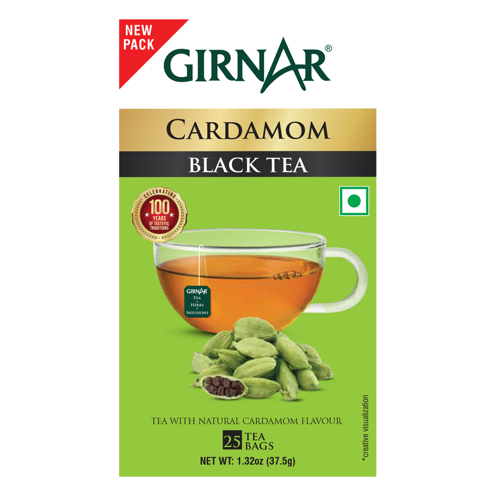 Girnar Black Tea Bags - Elaichi | Grab2Buy