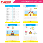 Cardinal Alphabet Letter Writing Book (Set of 3)|Alphabet Capital & Small Letter writing & Practice Book| Kindergarten Book for Kids Ages 3-6 Years