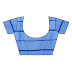 Vamika Blue Cotton Silk Weaving Saree (Goggle Blue) | Grab2Buy