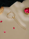 Ruby Raang Gold Kundan & Pearl Haath Phool | Grab2Buy