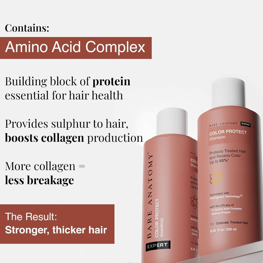 Bare Anatomy Expert Color Protect Shampoo For Dry & Frizzy Hair, Retains Color Upto 8 Weeks | Grab2Buy