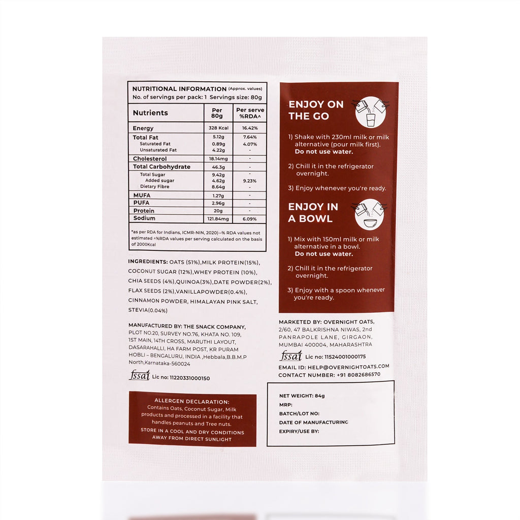 OverNightOats Cinnamon Roll | Grab2Buy