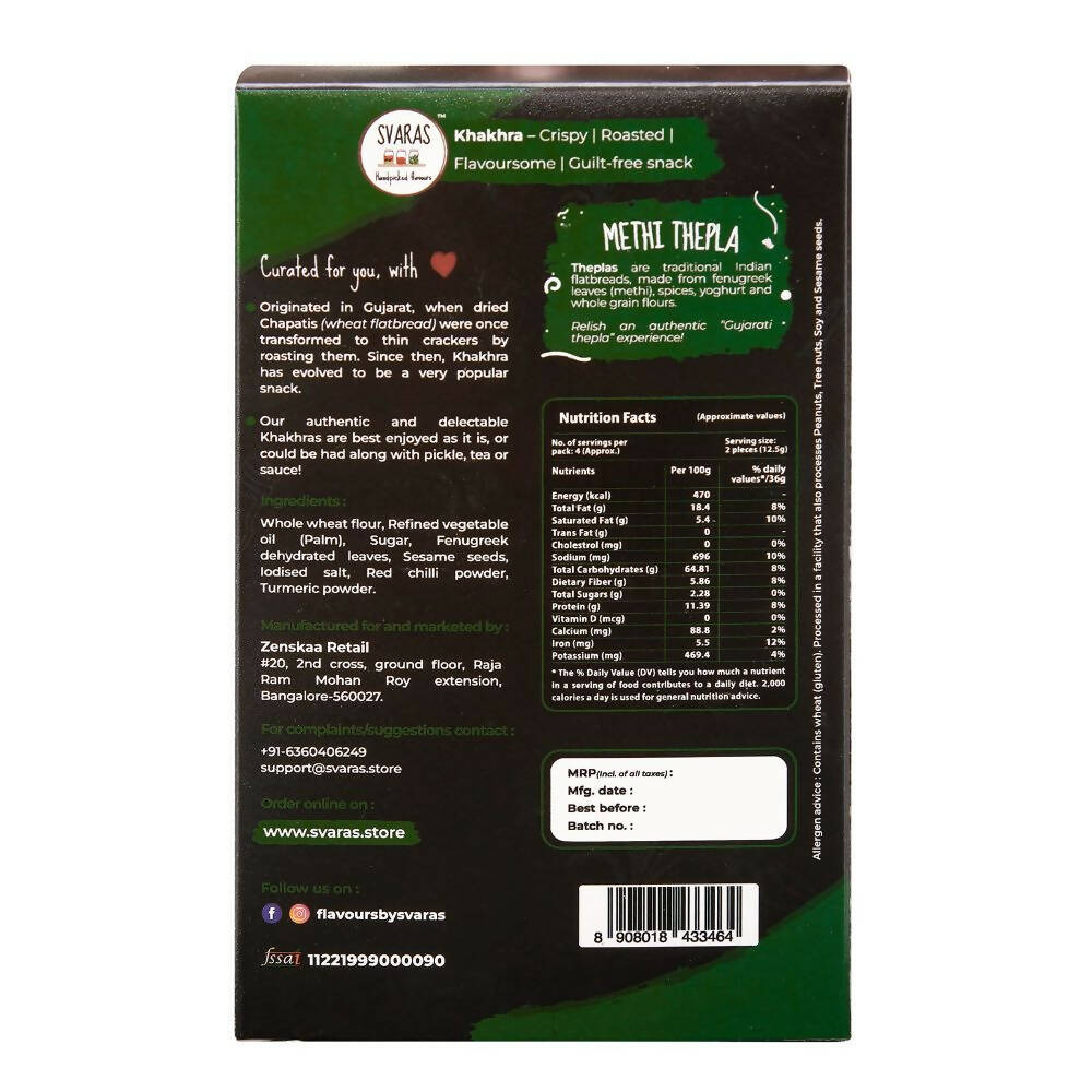 Svaras Methi Thepla Khakhra | Grab2Buy