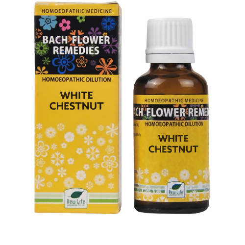 New Life Homeopathy Bach Flower Remedies White Chestnut Dilution | Grab2Buy