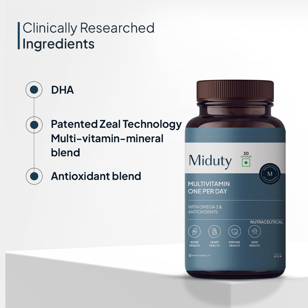 Miduty by Palak Notes Multivitamin One Per Day Capsules | Grab2Buy