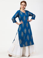Cheera Kurta with Skirt & Embroidered Dupatta Set (CH111KSD) | Grab2Buy