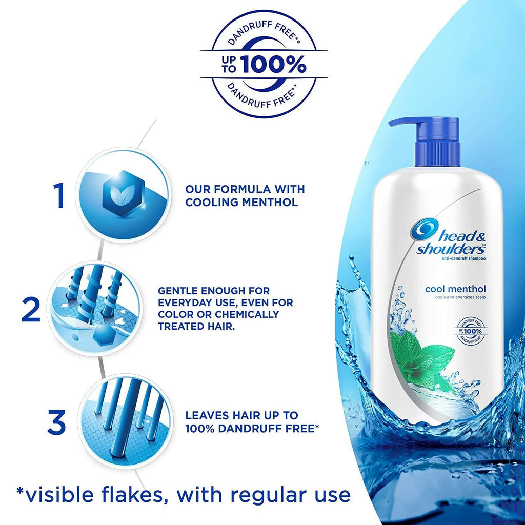 Head & Shoulders Cool Menthol Anti Dandruff Shampoo | Grab2Buy