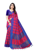Vamika Pink Cotton Silk Weaving Saree (SATURN PINK) | Grab2Buy