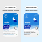 Wellbeing Nutrition Melts Restful Sleep Oral Strips | Chamomile Lavender, 30 Strips