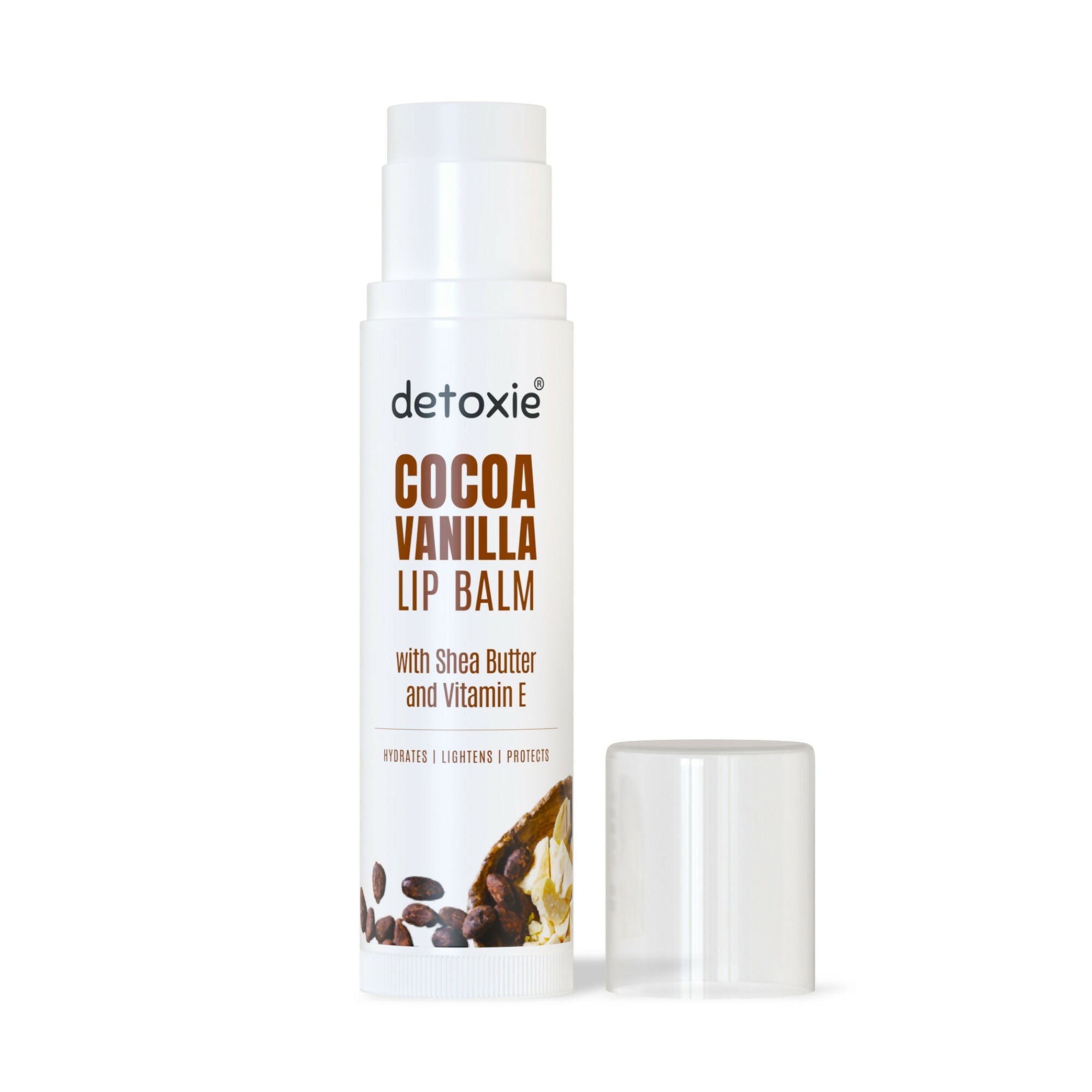 Detoxie Lip Balms Cocoa Vanilla With Vitamin E Shea Butter & Liquorice | Grab2Buy