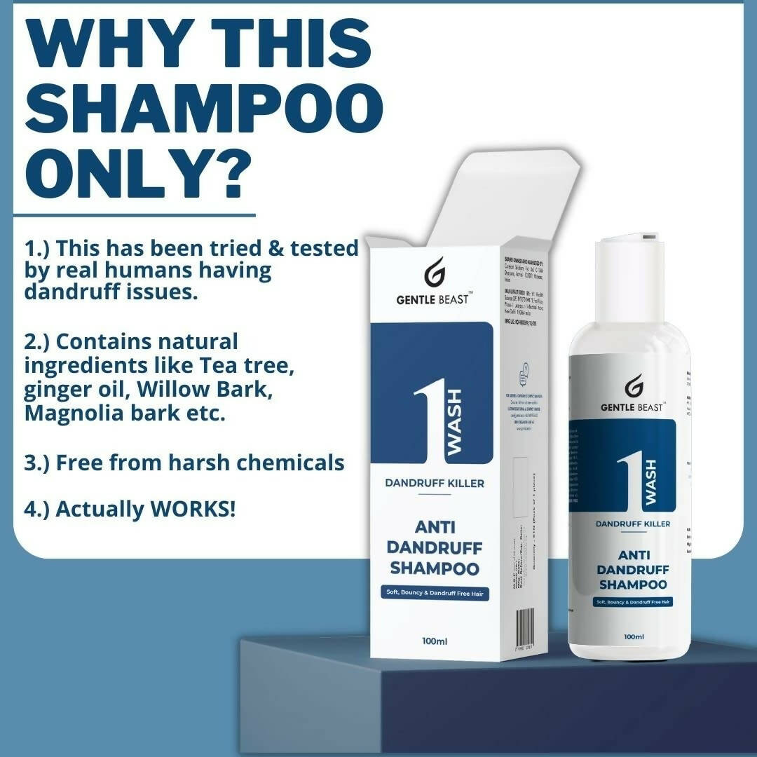Gentle Beast 1 Wash Anti Dandruff Shampoo | Grab2Buy