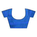 Vamika Blue Cotton Silk Weaving Saree (SATURN BLUE) | Grab2Buy
