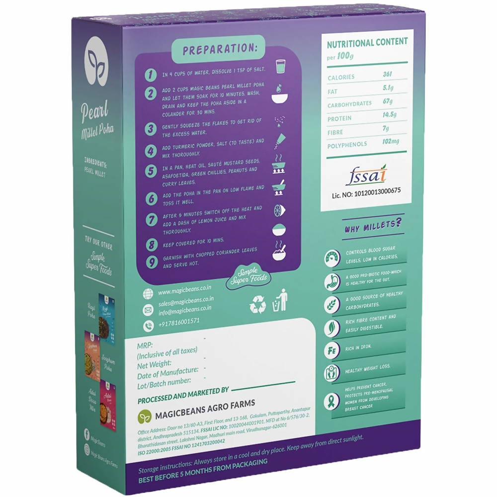 Magicbeans Pearl Millet/ Bajra Poha | Grab2Buy