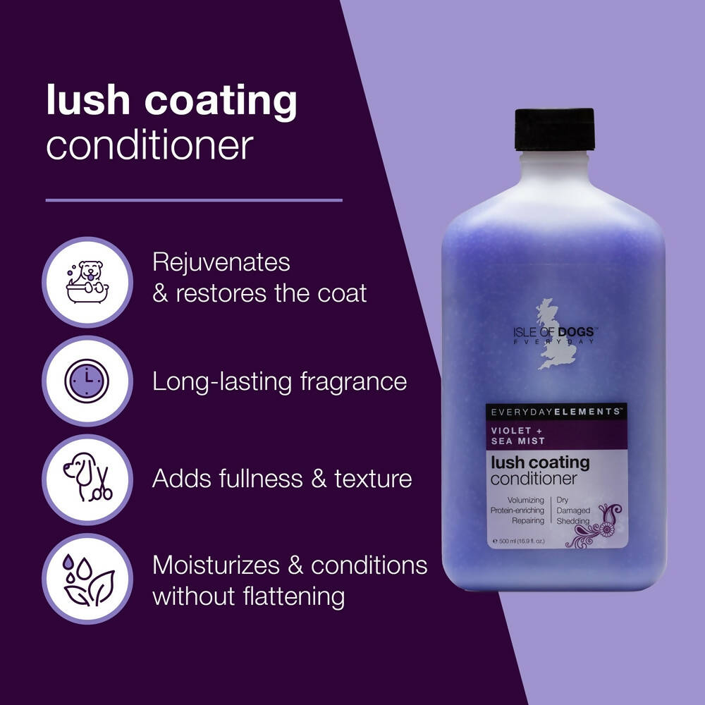Isle Of Dogs Violet + Sea Mist Lush Coating Dog Conditioner | Grab2Buy