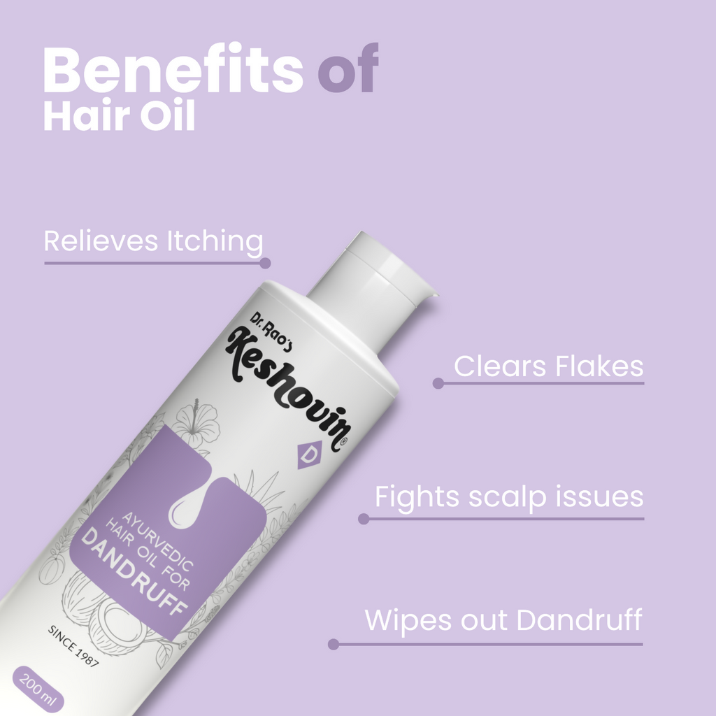 Dr. Rao's Keshovin Anti Dandruff Herbal Hair Oil | Grab2Buy