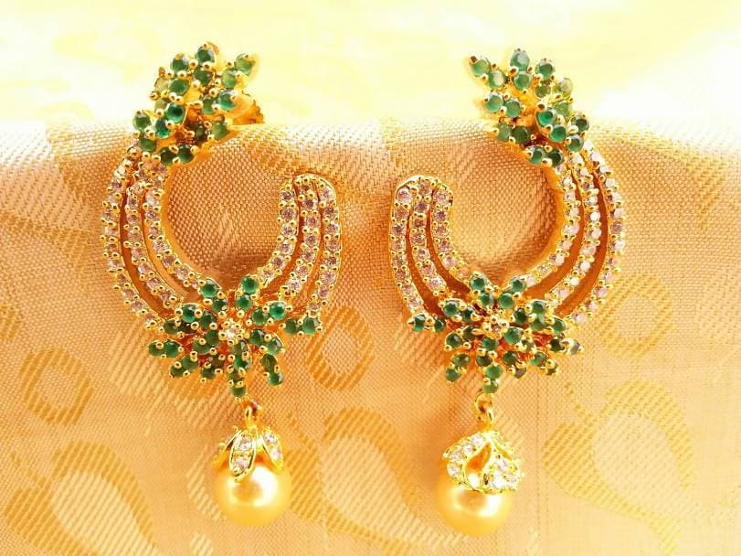Green AD Fashion Earrings | Grab2Buy