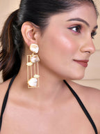 VOJ Women Gold Color stainless steel Earrings | Grab2Buy