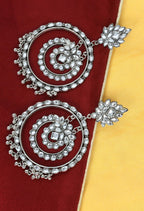 Mominos Fashion Johar Kamal Women's White Kundan Circles Earrings | Grab2Buy