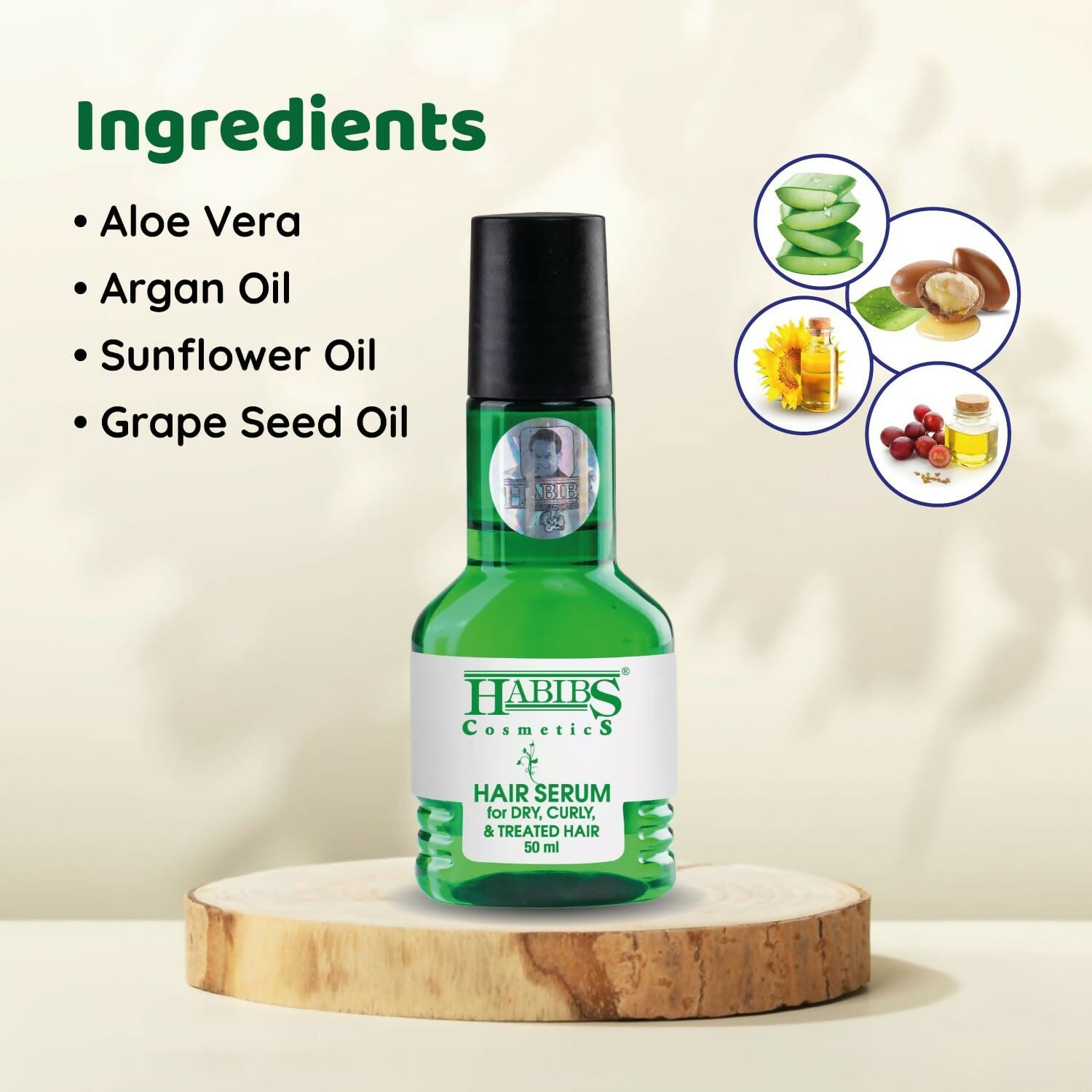 Habibs Professionnel Hair Serum For Smooth Anti-Frizz Hair | Grab2Buy