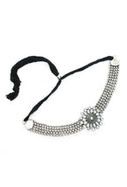 Mominos Fashion Johar Kamal Oxidised Silver-Plated Brass Finish Kundan Choker For Women (Silver) | Grab2Buy