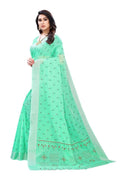 Vamika Green Chanderi Designer Saree (DIYA GREEN) | Grab2Buy