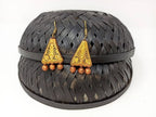 Terracotta Boho Ear Hangings-Copper Gold | Grab2Buy