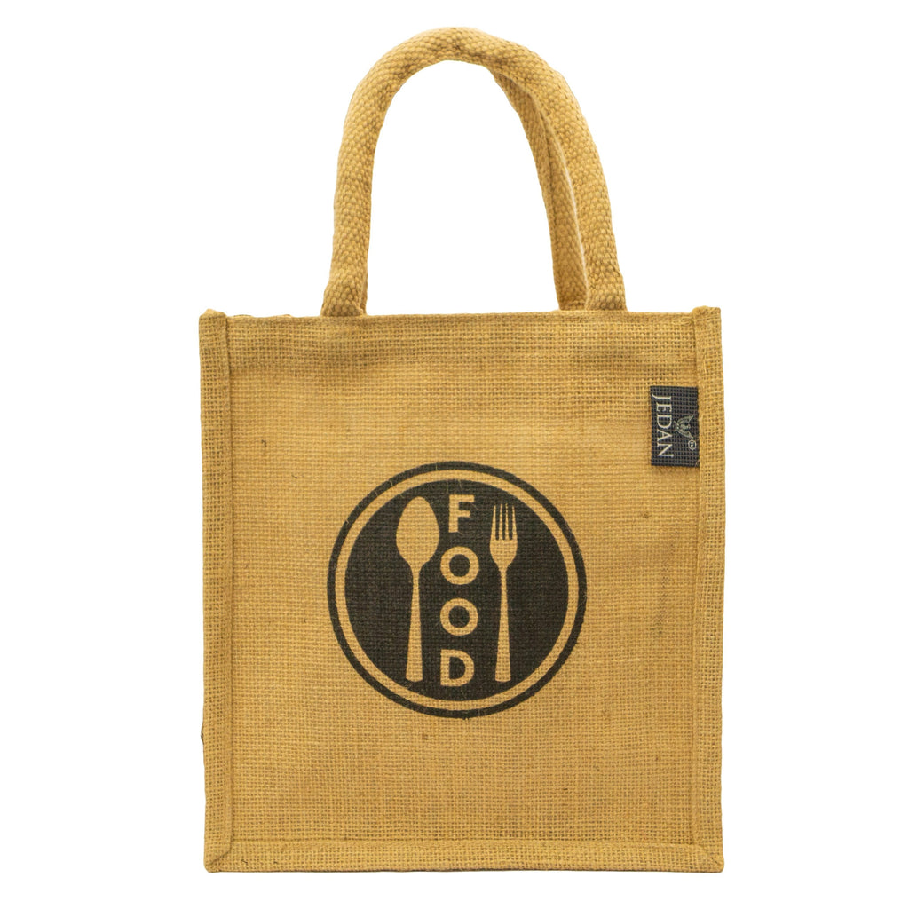 MiDazzle Jute Lunch Bag  (With Zipper) JdJLB1402 | Grab2Buy