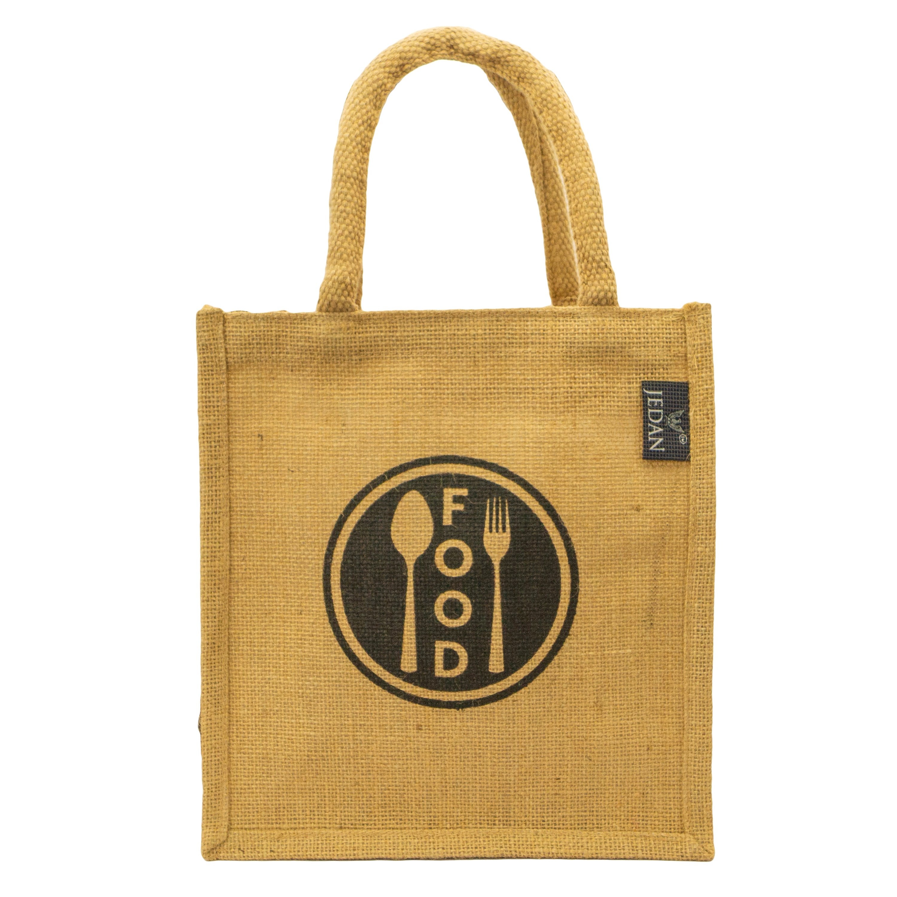 MiDazzle Jute Lunch Bag  (With Zipper) JdJLB1402 | Grab2Buy