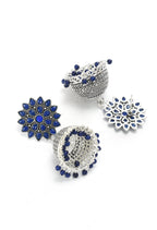 Mominos Fashion Joharkamal Kundan work Jhumka with Blue Beads | Grab2Buy