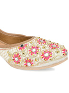 Desi Colour Women Indian Ethnic Footwear-Mini Dabka-Mirror Jarkan 5 | Grab2Buy