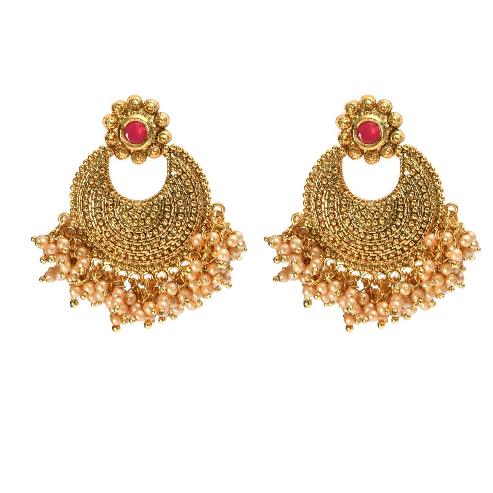 Mominos Fashion Johar Kamal Gold-Polished Brass Finish Stone/Beads Choker For Women (Golden) | Grab2Buy