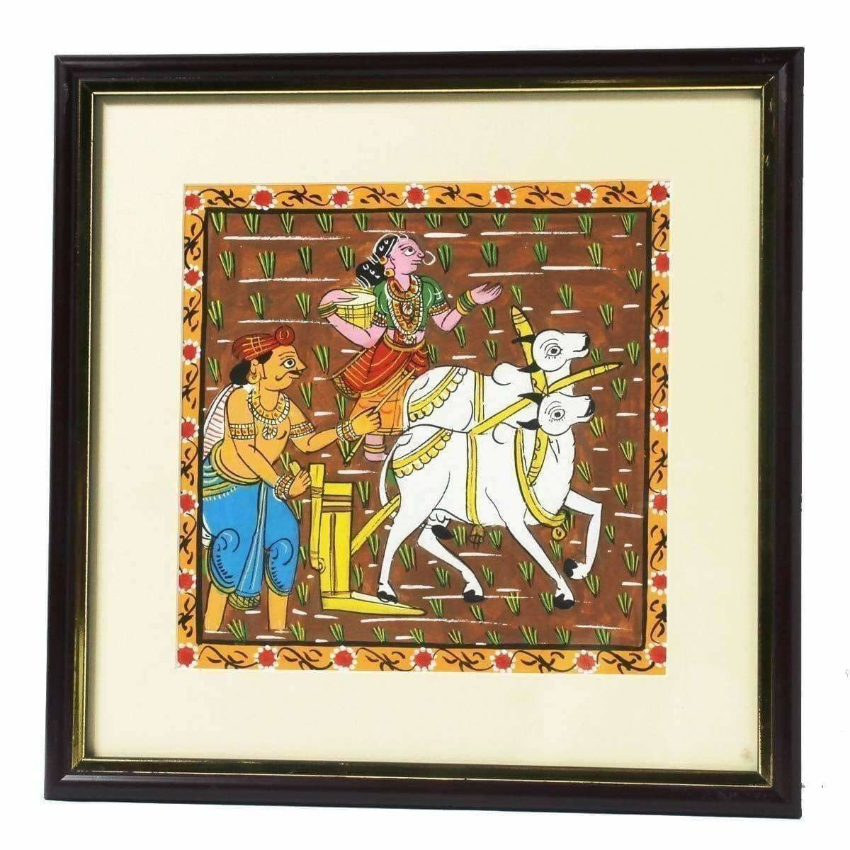 Cheriyal Painting of Former Working on Field | Grab2Buy
