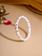 Ruby Raang White Traditional Bangle | Grab2Buy