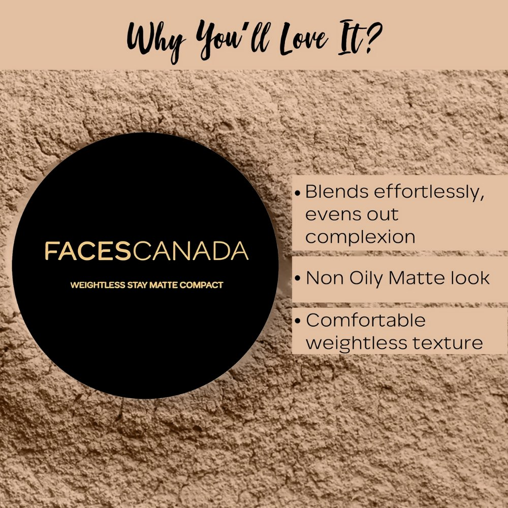 Faces Canada Compact Powder - Face Powder with SPF 20 - Natural Almond 06 | Grab2Buy