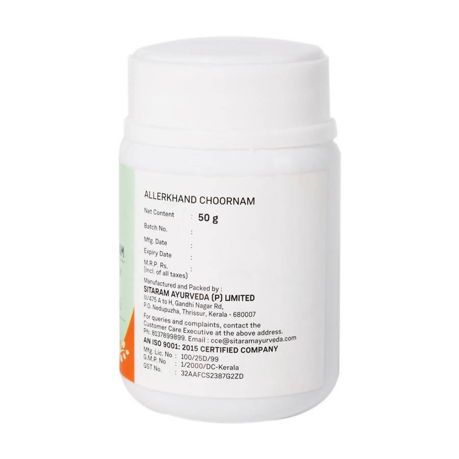 Sitaram Ayurveda Allerkhand Choornam | Grab2Buy