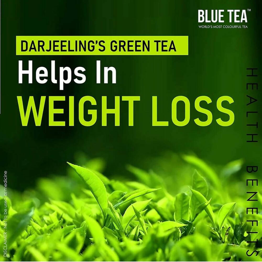 Blue Tea Organic Mint Green Tea with Shankhpushpi | Grab2Buy
