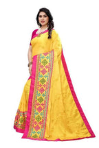 Vamika Yellow Chiffon Emboridered Saree (SUIDHAGA YELLOW) | Grab2Buy