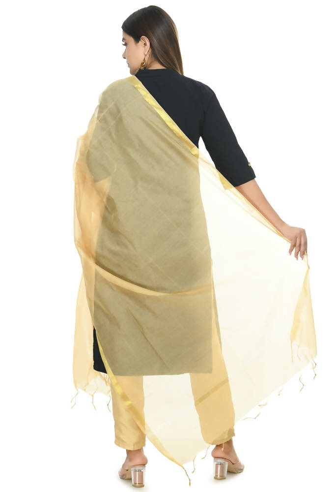 Mominos Fashion Golden Banarsi Piping Dupatta | Grab2Buy